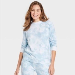 Stars Above Blue Tie Dye Sweatshirt